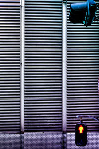 Close-up of illuminated shutter