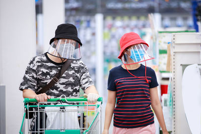 People standing at store
