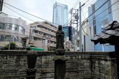 Buildings in city against sky