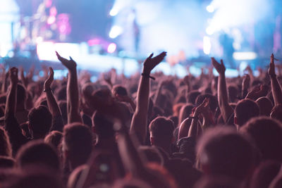 Crowd at music concert