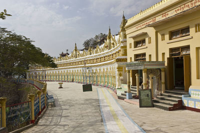 Exterior of historic building against sky