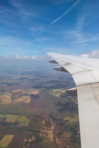 Aerial view of landscape against sky