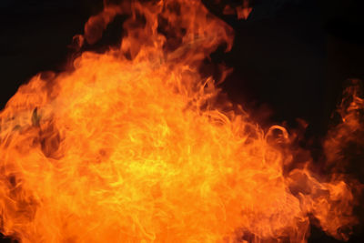 Close-up of bonfire