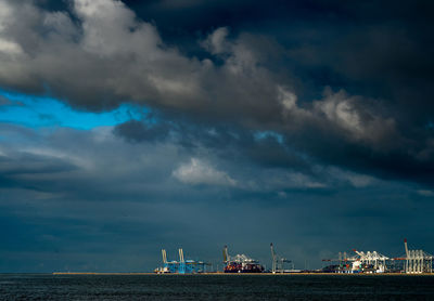 Cloudy sky over sea