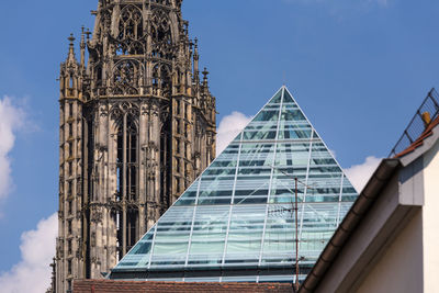 Low angle view of building against sky