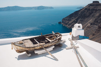 Boat on a roof