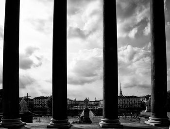 Buildings against sky in city