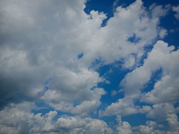 Low angle view of clouds in sky