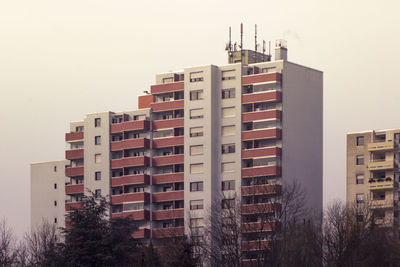 Low angle view of buildings against sky