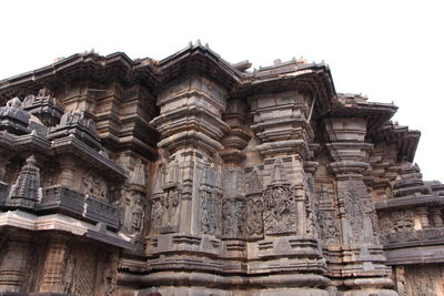 Low angle view of historical building against clear sky