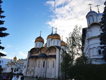 Low angle view of building against sky