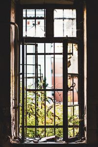 Interior of abandoned building