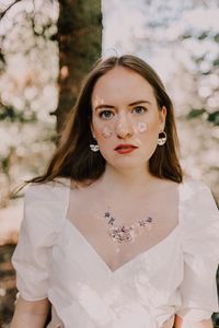 Portrait of beautiful young woman