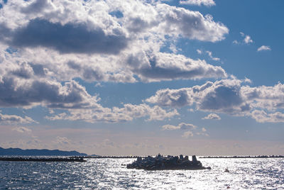 Scenic view of sea against sky