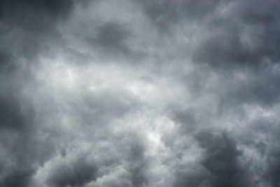 Low angle view of storm clouds in sky
