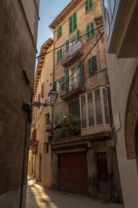 Low angle view of residential buildings