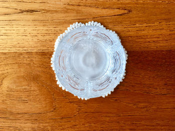 High angle view of bread on table