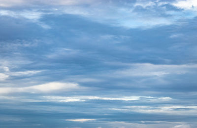 Low angle view of clouds in sky