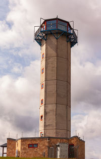 Low angle view of old building against sky