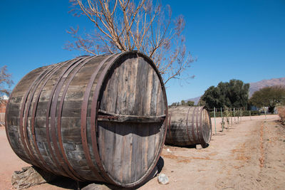 Vineyards barrels