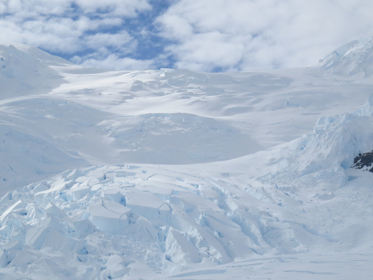 SCENIC VIEW OF SNOW COVERED MOUNTAINS AGAINST SKY