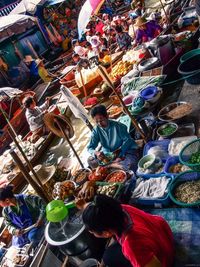 Full frame shot of market stall for sale