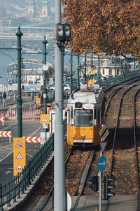 Train on road