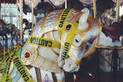 Close-up of market stall