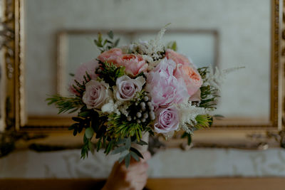 Close-up of rose bouquet