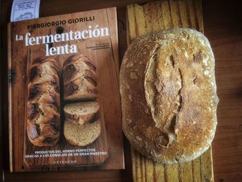 Close-up of bread in store