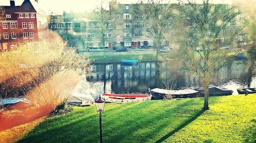 Built structure with trees in background