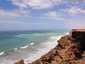 Scenic view of sea against sky