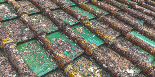 Full frame shot of patterned roof