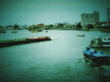 Boats in river
