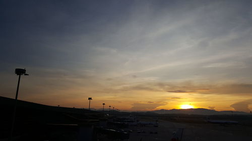 Sun shining through clouds