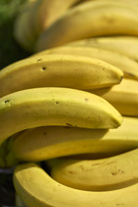 High angle view of bananas in market