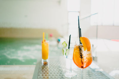 Close-up of drink on table