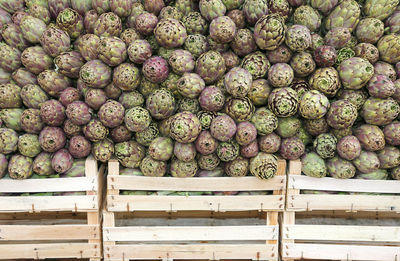 Full frame shot of fruits for sale in market