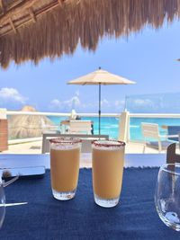 Close-up of drink on table