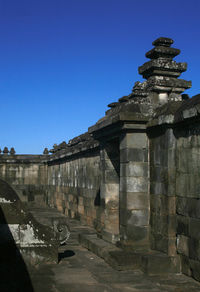 Historic building against clear blue sky