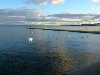 Scenic view of sea against sky