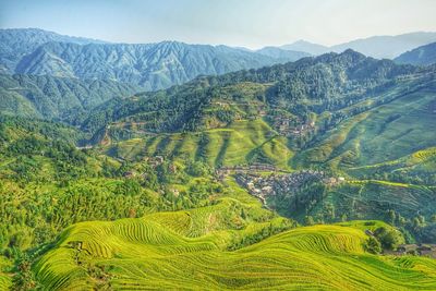 Scenic view of mountains