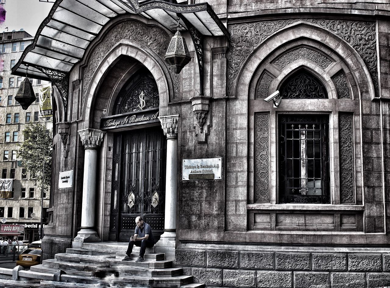 architecture, building exterior, built structure, arch, window, entrance, door, facade, church, place of worship, religion, closed, day, old, low angle view, ornate, history, spirituality, building