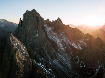 Mountains against sky