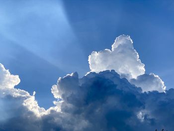 Low angle view of clouds in sky