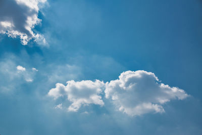 Low angle view of clouds in sky