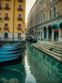 Reflection of buildings in canal