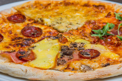 Close-up of pizza