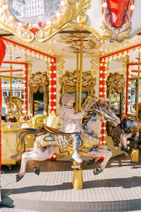 Carousel in temple