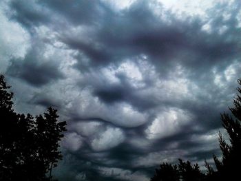 Low angle view of storm clouds in sky